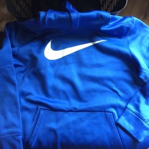 Boys blue Nike hooded sweatshirt